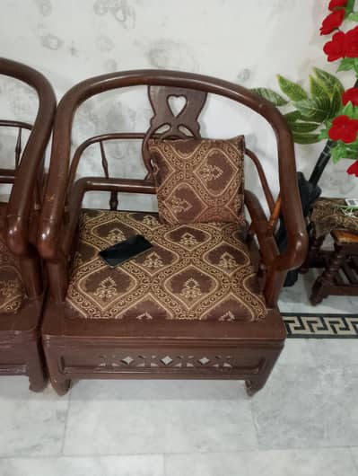 wooden sofa
