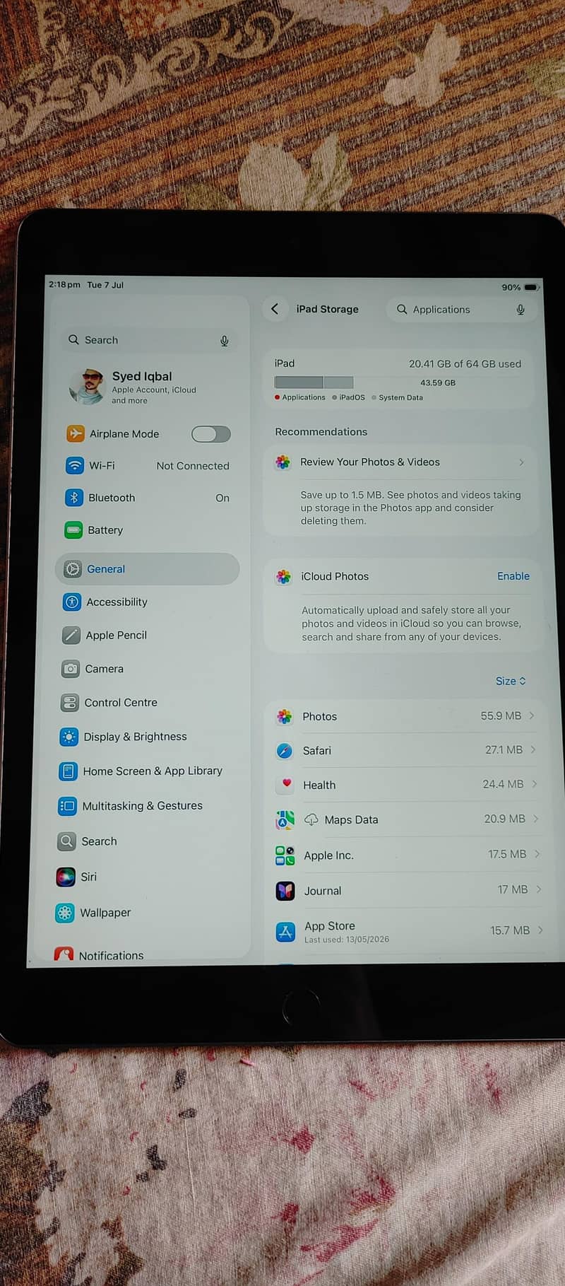 i pad 9th generation 4