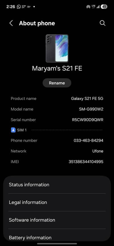 Samsung s21 fe