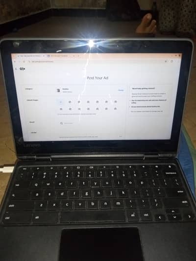 lenovo chromebook 4\32 ram 360 foldeble no touch   only 8000