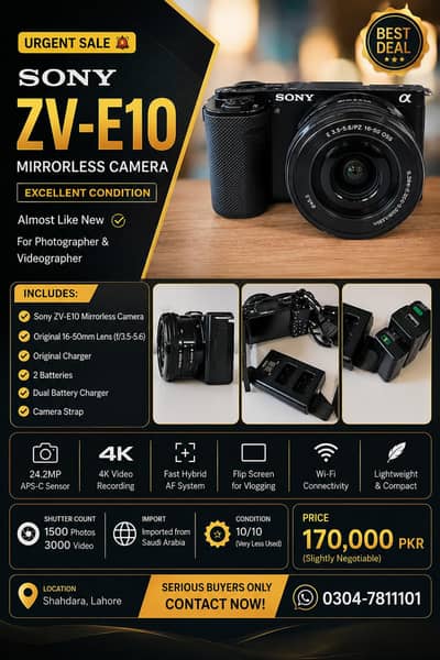 sony zve10 170000-/ urgent sailing
