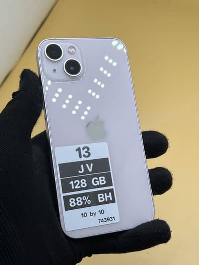 Apple iPhone 13 jv 128 GB Non PTA 88% BH 10 by 10