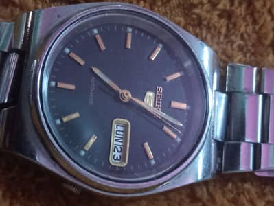 Seiko 5 automatic watch 7s26 dual window watch