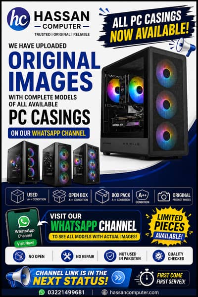 Gaming RGB PC Case - Branded Solid Build - Qty Available - See Descrip