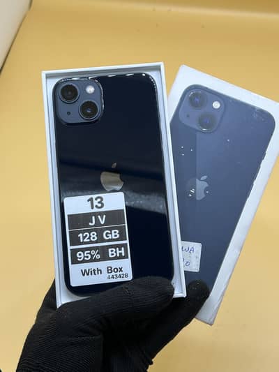 Apple iPhone 13 Jv 95% Battery Health with Box 10 by 10