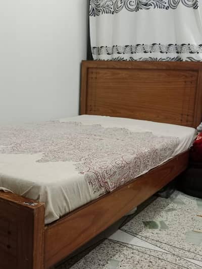 single bed with Mattress