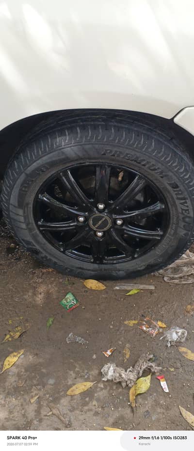 japneese alloy rims . rim size 13.165/65/R13