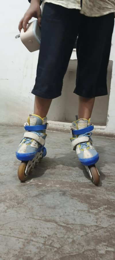 Boy staring shoes
