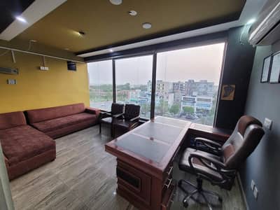 Fully Furnished Office for Rent on Main Boulevard Bahria Town Lahore | 5th Floor | Ready to Move