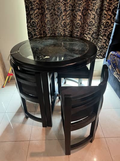 Coffee table with chairs