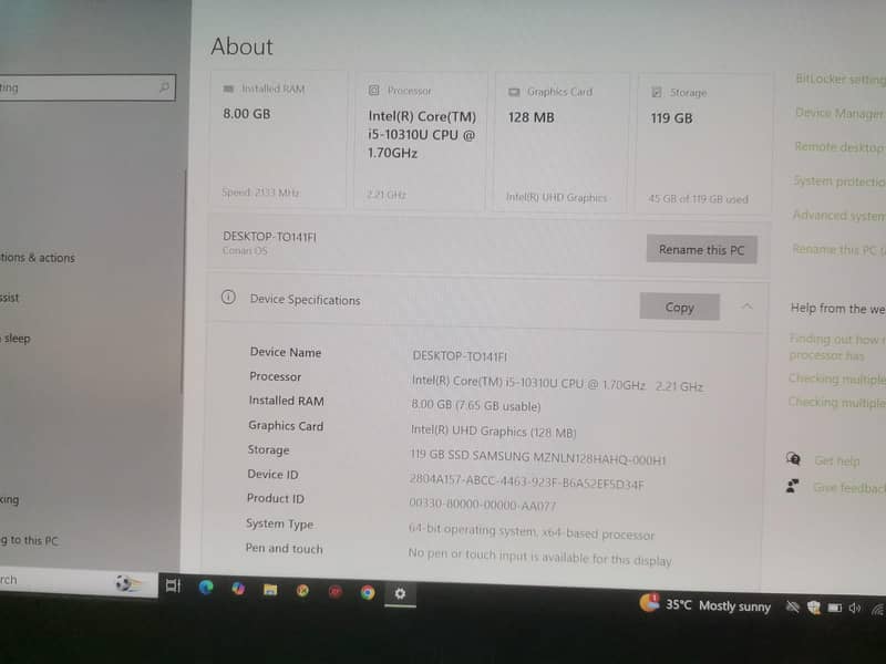 FUJITSU LAPTOP 4