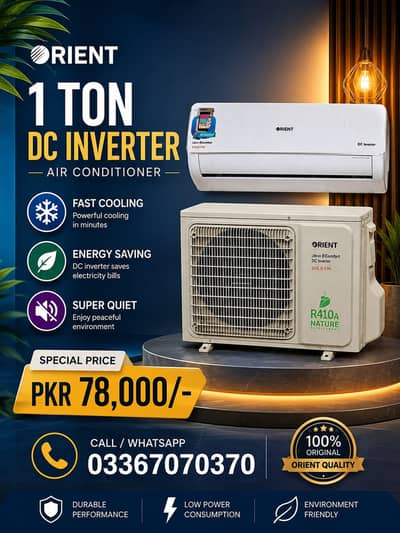 Orient 1 Ton DC Inverter AC (0336/7070/370) GEnuine Year warranty