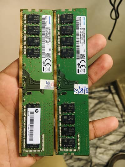 Ddr4 16 gb ram total 8 gb ki 2 sticks hen