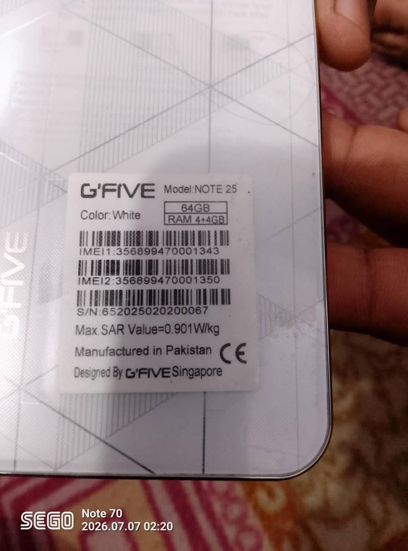 G'Five Note 25 1
