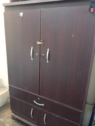 wooden wardrobe