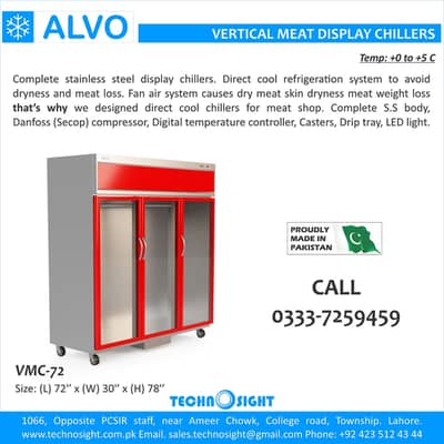 Meat hanging Chiller#ALVO Meat Shop Meat Display Chillers#Meat Mincer