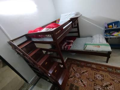 pure tally wood bunk bed for kids
