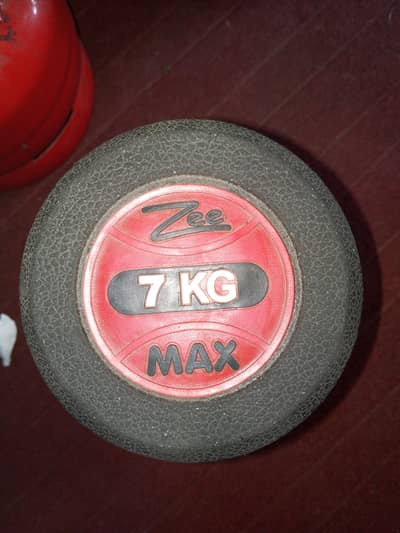 A Pair is Two 7 KG New Dumbbell Available for Sale
