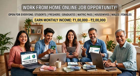 online job for female and male, students and house wife