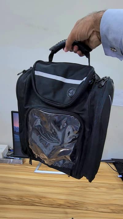 Bike Tank Bag and Backpack (2 in 1) GeartoGo with Mobile Pouch