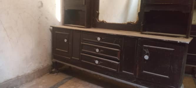 bed dressing and show case pure wodden