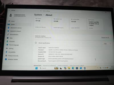HP Elitebook 840 G7 Touch display 16 Gb ram, 512 M. 2 SSD