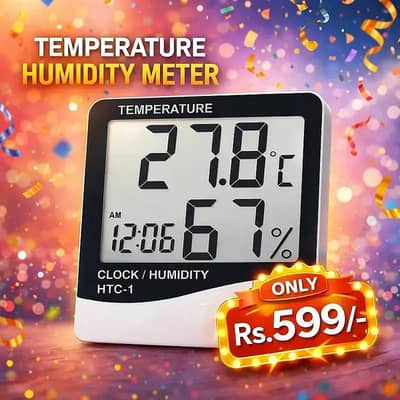 Original HTC-1 Temperature Humidity Meter In Pakistan