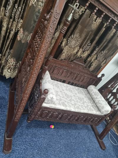 Wooden Jhoola | Solid Wood Sofa Swing – Excellent Condition