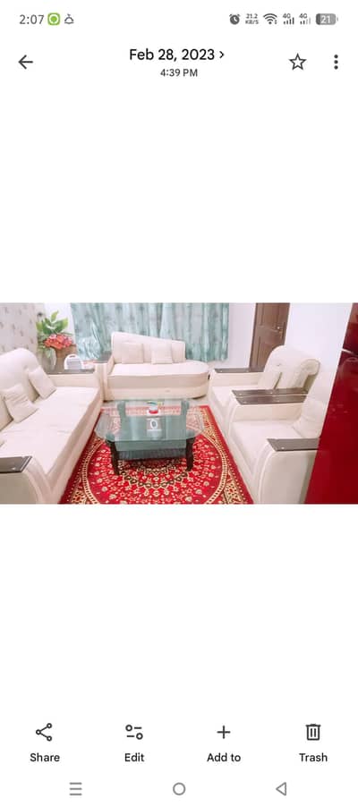 7seater leader plus fabric sofas for sale in good condition