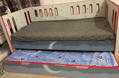 Sliding single beds 2 in 1 for kids
