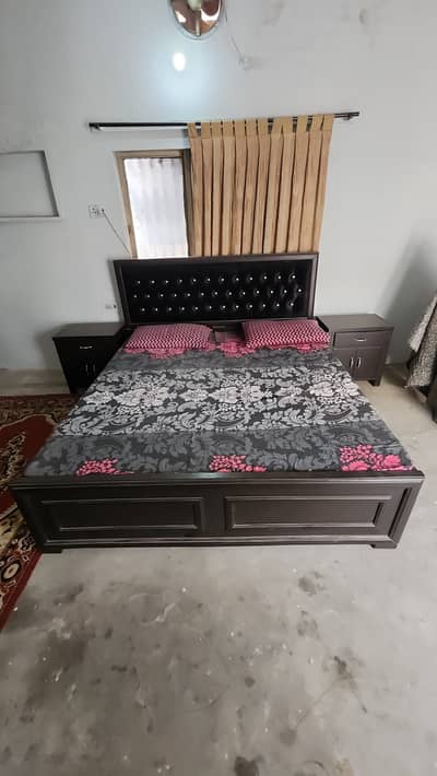 King Size Bed set with King size mattress, Dressing and Room Sofa