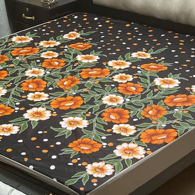 Printed Waterproof Mattress Cover King Size / Fitted Sheet Protector