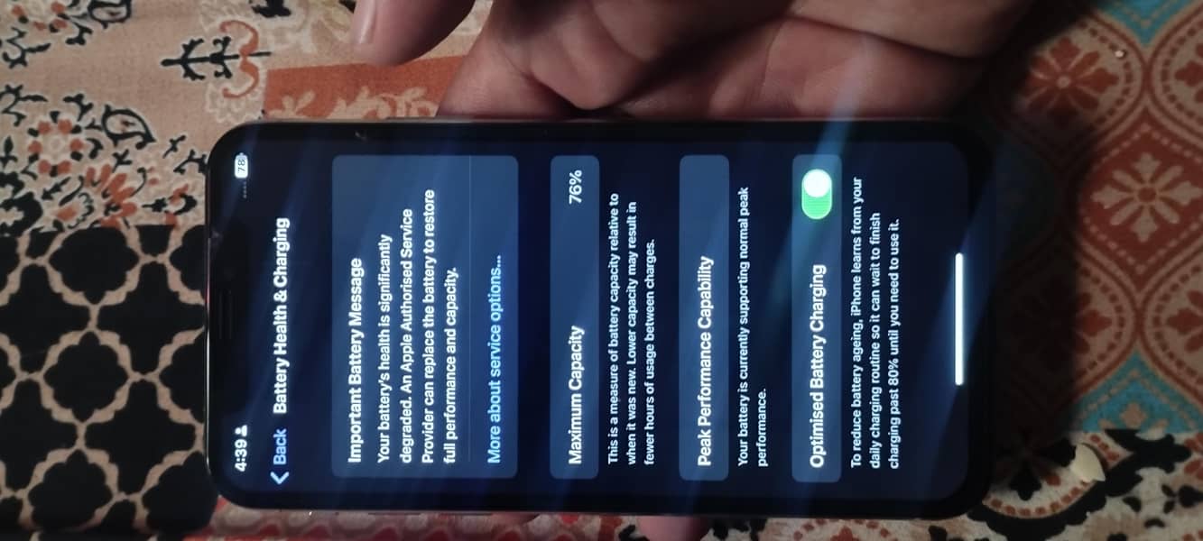 Apple iPhone X back pennal change 6
