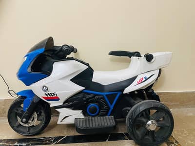blue chargeable bike for kids