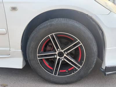 4 nuts rims with tyres