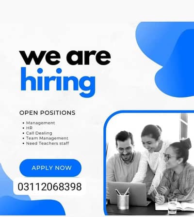14 males & 6 females needed staff urgent required