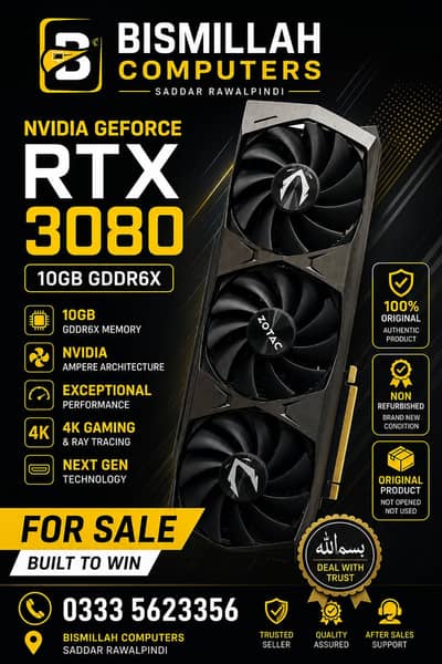Nvidia GeForce RTX 3080 10GB - ZOTAC / Gigabyte