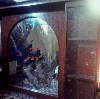 showcase mirror top side for sale