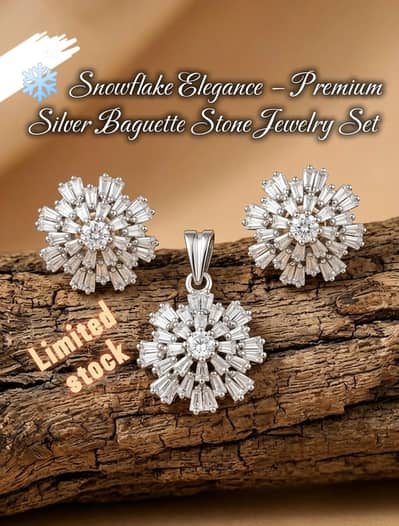 snowflake Elegance premium silver half set