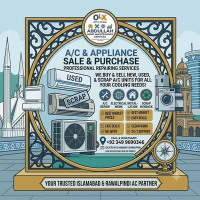 AC Sale, Purchase, Repair, Installation & Scrap AC Buyer