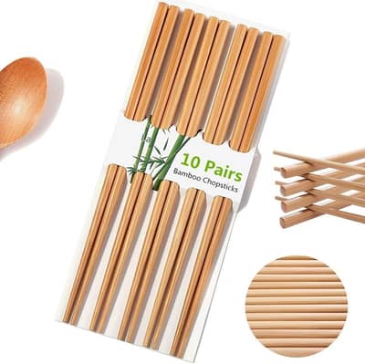 Chopsticks Pair of 1, 2, 5, 10 - Bamboo Chopsticks - Chinese Chopstic