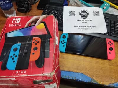 Nintendo Switch OLED - Jailbroken - 128GB - Full Box - COD