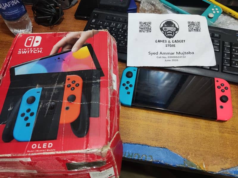 Nintendo Switch OLED - Jailbroken - 128GB - Full Box - COD 0