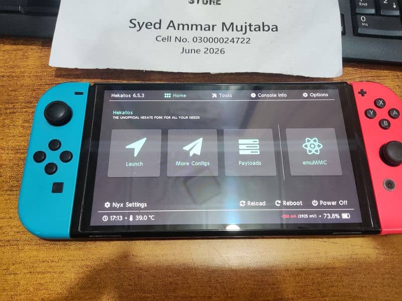 Nintendo Switch OLED - Jailbroken - 128GB - Full Box - COD 8
