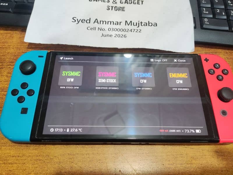 Nintendo Switch OLED - Jailbroken - 128GB - Full Box - COD 10