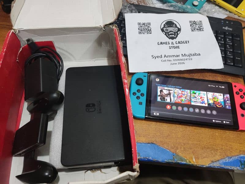 Nintendo Switch OLED - Jailbroken - 128GB - Full Box - COD 18