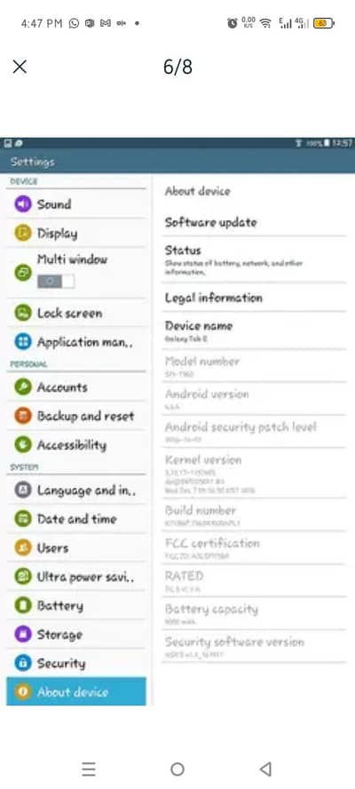 Samsung Galaxy tab E