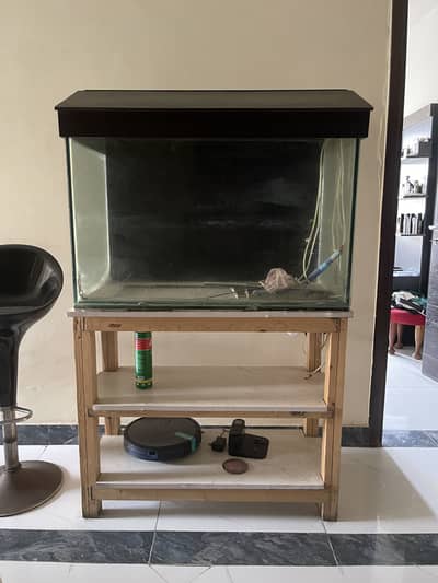 Fish Aquarium 12mm (3ftx30inx2ft) with table