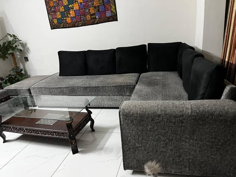 L shape sofa 0