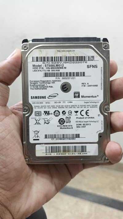 500 GB Hard Drive Seagate (External/Internal)